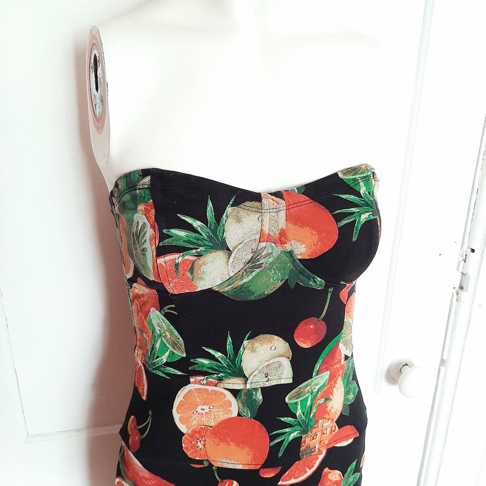 🍍Aritzia Talula Fruit Print Mini Dress - Picture 2 of 5